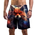 thumbnail image 1 of luoweisi Men's Beach Shorts Quick Dry Swim Trunks with Mesh Lining Fox L, 1 of 5