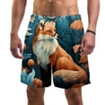 thumbnail image 1 of luoweisi Men's Beach Shorts Quick Dry Swim Trunks with Mesh Lining Fox XL, 1 of 5