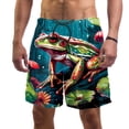 thumbnail image 1 of luoweisi Men's Beach Shorts Quick Dry Swim Trunks with Mesh Lining Frog 2XL, 1 of 5