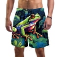 thumbnail image 1 of luoweisi Men's Beach Shorts Quick Dry Swim Trunks with Mesh Lining Frog 2XL, 1 of 5