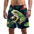 thumbnail image 1 of luoweisi Men's Beach Shorts Quick Dry Swim Trunks with Mesh Lining Frog L, 1 of 5
