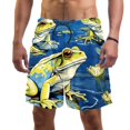 thumbnail image 1 of luoweisi Men's Beach Shorts Quick Dry Swim Trunks with Mesh Lining Frog L, 1 of 5