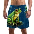 thumbnail image 1 of luoweisi Men's Beach Shorts Quick Dry Swim Trunks with Mesh Lining Frog L, 1 of 5