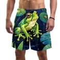 thumbnail image 1 of luoweisi Men's Beach Shorts Quick Dry Swim Trunks with Mesh Lining Frog L, 1 of 5