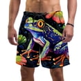 thumbnail image 1 of luoweisi Men's Beach Shorts Quick Dry Swim Trunks with Mesh Lining Frog L, 1 of 5