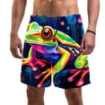 thumbnail image 1 of luoweisi Men's Beach Shorts Quick Dry Swim Trunks with Mesh Lining Frog M, 1 of 5