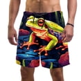 thumbnail image 1 of luoweisi Men's Beach Shorts Quick Dry Swim Trunks with Mesh Lining Frog M, 1 of 5