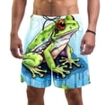 thumbnail image 1 of luoweisi Men's Beach Shorts Quick Dry Swim Trunks with Mesh Lining Frog XL, 1 of 5