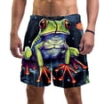thumbnail image 1 of luoweisi Men's Beach Shorts Quick Dry Swim Trunks with Mesh Lining Frog XL, 1 of 5