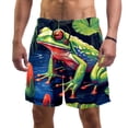 thumbnail image 1 of luoweisi Men's Beach Shorts Quick Dry Swim Trunks with Mesh Lining Frog XL, 1 of 5