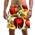 thumbnail image 1 of luoweisi Men's Beach Shorts Quick Dry Swim Trunks with Mesh Lining Fruit L, 1 of 5