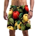 thumbnail image 1 of luoweisi Men's Beach Shorts Quick Dry Swim Trunks with Mesh Lining Fruit L, 1 of 5