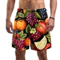 thumbnail image 1 of luoweisi Men's Beach Shorts Quick Dry Swim Trunks with Mesh Lining Fruit S, 1 of 5