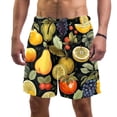 thumbnail image 1 of luoweisi Men's Beach Shorts Quick Dry Swim Trunks with Mesh Lining Fruit S, 1 of 5