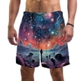thumbnail image 1 of luoweisi Men's Beach Shorts Quick Dry Swim Trunks with Mesh Lining Galaxy S, 1 of 5