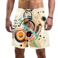 thumbnail image 1 of luoweisi Men's Beach Shorts Quick Dry Swim Trunks with Mesh Lining Geometry 2XL, 1 of 5