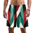 thumbnail image 1 of luoweisi Men's Beach Shorts Quick Dry Swim Trunks with Mesh Lining Geometry 2XL, 1 of 5