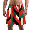 thumbnail image 1 of luoweisi Men's Beach Shorts Quick Dry Swim Trunks with Mesh Lining Geometry M, 1 of 5