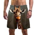 thumbnail image 1 of luoweisi Men's Beach Shorts Quick Dry Swim Trunks with Mesh Lining Giraffe M, 1 of 5