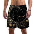 thumbnail image 1 of luoweisi Men's Beach Shorts Quick Dry Swim Trunks with Mesh Lining Golden Moon 2XL, 1 of 5