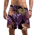 thumbnail image 1 of luoweisi Men's Beach Shorts Quick Dry Swim Trunks with Mesh Lining Grape L, 1 of 5