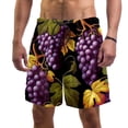thumbnail image 1 of luoweisi Men's Beach Shorts Quick Dry Swim Trunks with Mesh Lining Grape L, 1 of 5