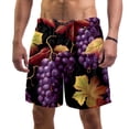 thumbnail image 1 of luoweisi Men's Beach Shorts Quick Dry Swim Trunks with Mesh Lining Grape S, 1 of 5