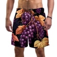 thumbnail image 1 of luoweisi Men's Beach Shorts Quick Dry Swim Trunks with Mesh Lining Grape XL, 1 of 5