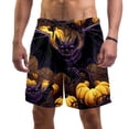 thumbnail image 1 of luoweisi Men's Beach Shorts Quick Dry Swim Trunks with Mesh Lining Halloween Bat L, 1 of 5