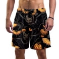 thumbnail image 1 of luoweisi Men's Beach Shorts Quick Dry Swim Trunks with Mesh Lining Halloween Bat L, 1 of 5