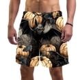 thumbnail image 1 of luoweisi Men's Beach Shorts Quick Dry Swim Trunks with Mesh Lining Halloween Bat M, 1 of 5
