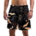 thumbnail image 1 of luoweisi Men's Beach Shorts Quick Dry Swim Trunks with Mesh Lining Halloween Bat XL, 1 of 1