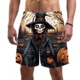 thumbnail image 1 of luoweisi Men's Beach Shorts Quick Dry Swim Trunks with Mesh Lining Halloween Scarecrow L, 1 of 5