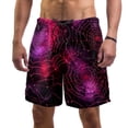 thumbnail image 1 of luoweisi Men's Beach Shorts Quick Dry Swim Trunks with Mesh Lining Halloween Spider Web L, 1 of 5