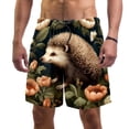 thumbnail image 1 of luoweisi Men's Beach Shorts Quick Dry Swim Trunks with Mesh Lining Hedgehog L, 1 of 5