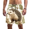 thumbnail image 1 of luoweisi Men's Beach Shorts Quick Dry Swim Trunks with Mesh Lining Hedgehog M, 1 of 5