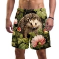 thumbnail image 1 of luoweisi Men's Beach Shorts Quick Dry Swim Trunks with Mesh Lining Hedgehog S, 1 of 5