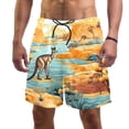 thumbnail image 1 of luoweisi Men's Beach Shorts Quick Dry Swim Trunks with Mesh Lining Kangaroo L, 1 of 5