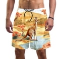 thumbnail image 1 of luoweisi Men's Beach Shorts Quick Dry Swim Trunks with Mesh Lining Kangaroo L, 1 of 5