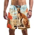 thumbnail image 1 of luoweisi Men's Beach Shorts Quick Dry Swim Trunks with Mesh Lining Kangaroo L, 1 of 5