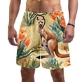 thumbnail image 1 of luoweisi Men's Beach Shorts Quick Dry Swim Trunks with Mesh Lining Kangaroo L, 1 of 5