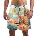 thumbnail image 1 of luoweisi Men's Beach Shorts Quick Dry Swim Trunks with Mesh Lining Kangaroo S, 1 of 5