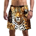 thumbnail image 1 of luoweisi Men's Beach Shorts Quick Dry Swim Trunks with Mesh Lining Leopard L, 1 of 5