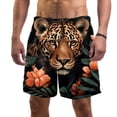 thumbnail image 1 of luoweisi Men's Beach Shorts Quick Dry Swim Trunks with Mesh Lining Leopard S, 1 of 5