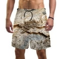 thumbnail image 1 of luoweisi Men's Beach Shorts Quick Dry Swim Trunks with Mesh Lining Map S, 1 of 5