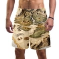 thumbnail image 1 of luoweisi Men's Beach Shorts Quick Dry Swim Trunks with Mesh Lining Map XL, 1 of 5