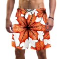 thumbnail image 1 of luoweisi Men's Beach Shorts Quick Dry Swim Trunks with Mesh Lining Maple Leaf L, 1 of 5
