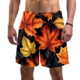 thumbnail image 1 of luoweisi Men's Beach Shorts Quick Dry Swim Trunks with Mesh Lining Maple Leaf L, 1 of 5