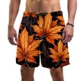 thumbnail image 1 of luoweisi Men's Beach Shorts Quick Dry Swim Trunks with Mesh Lining Maple Leaf L, 1 of 5