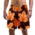 thumbnail image 1 of luoweisi Men's Beach Shorts Quick Dry Swim Trunks with Mesh Lining Maple Leaf L, 1 of 5